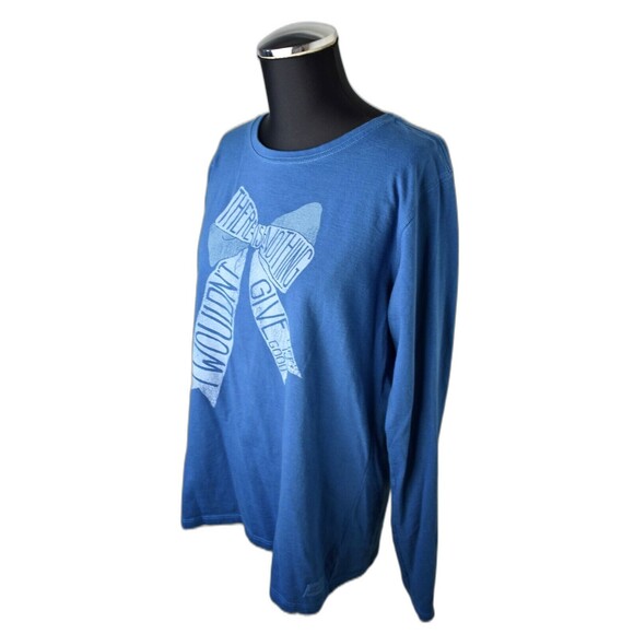 Life Is Good Blue There is Nothing I Wouldn't Give Long Sleeve T-Shirt-Women's L - Picture 1 of 8